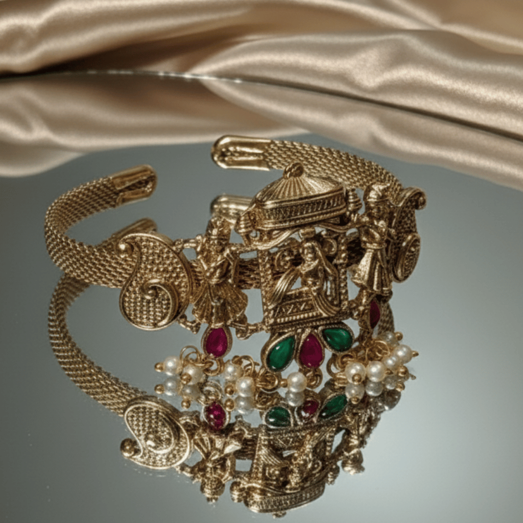 Goddess Antique Pearl Kada