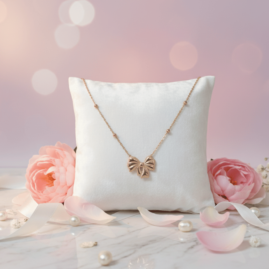 Charming Bow Pendant Necklace