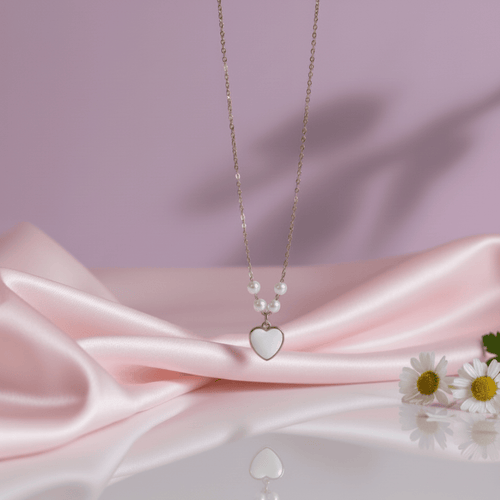 white Heart Pendant