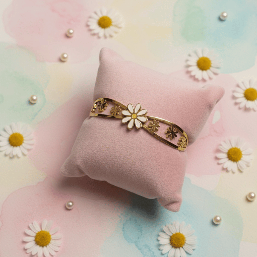 Daisy Bloom Gold Bracelet