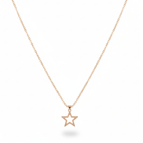 Shining Star Charm Gold Necklace