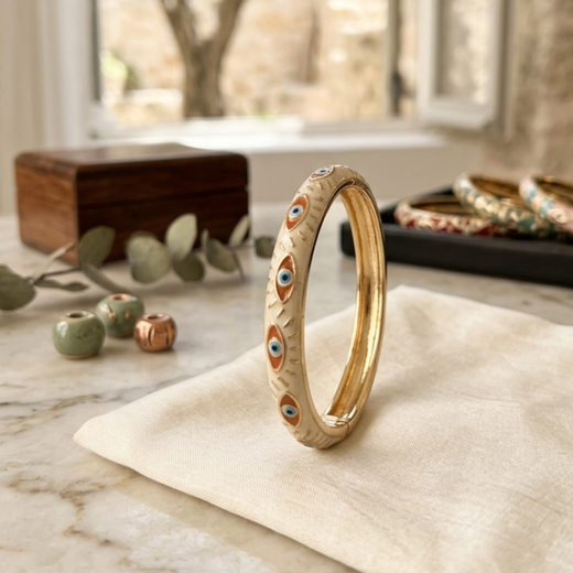 Evil Eye Enamel Kada Bracelets