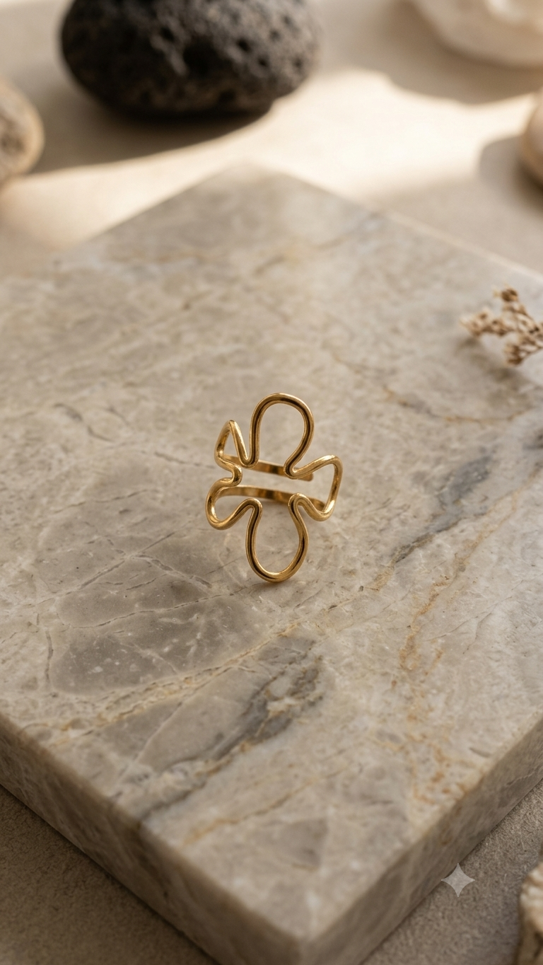 Gold Angel Wire Charm Pendant