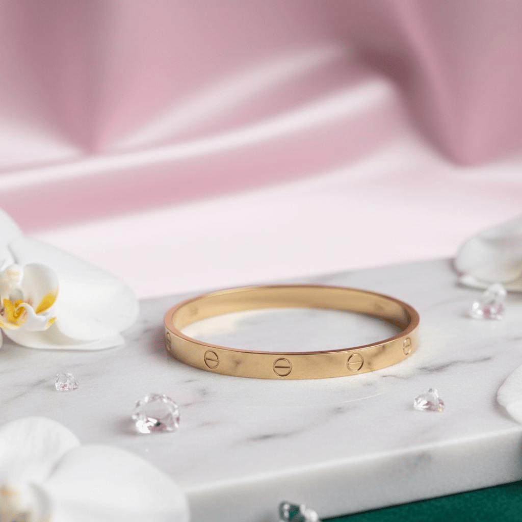 Classic Nail Gold Bracelet