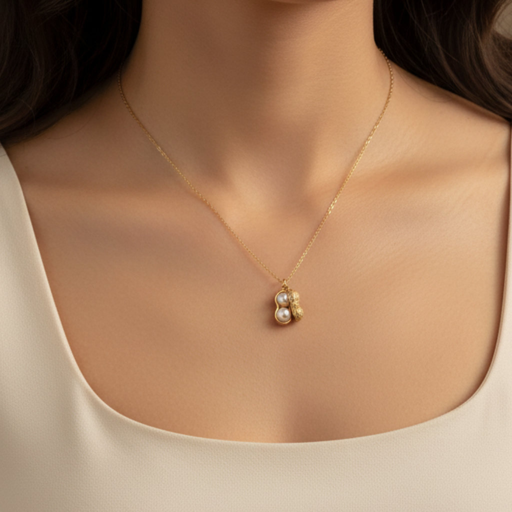 Peanut Pendant Necklace