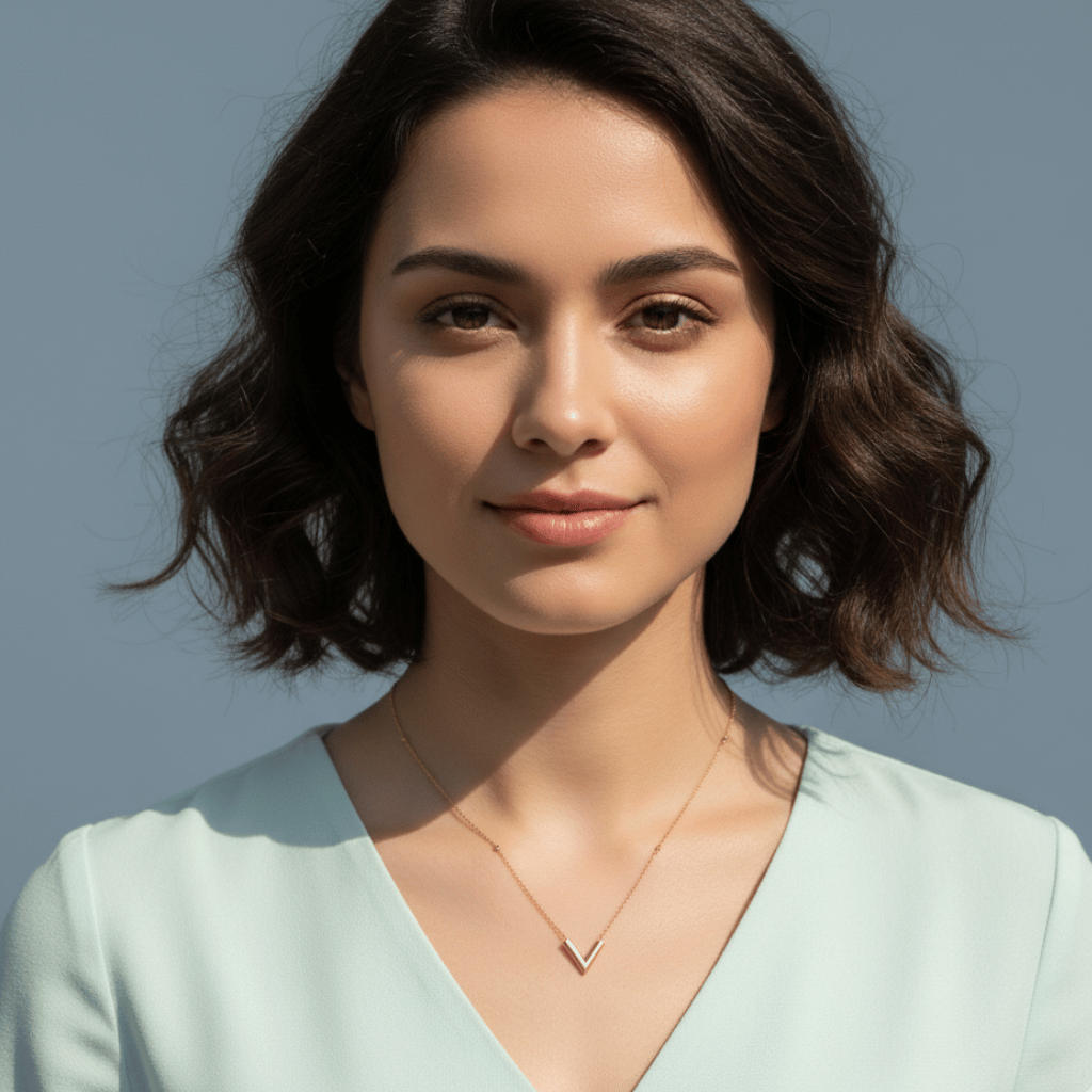 Minimal V Pendant Necklace