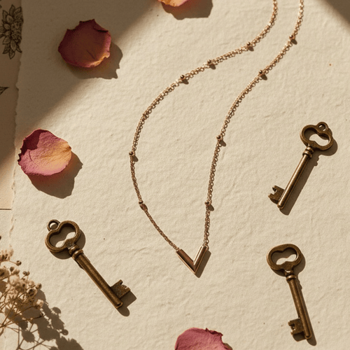 Minimal V Pendant Necklace