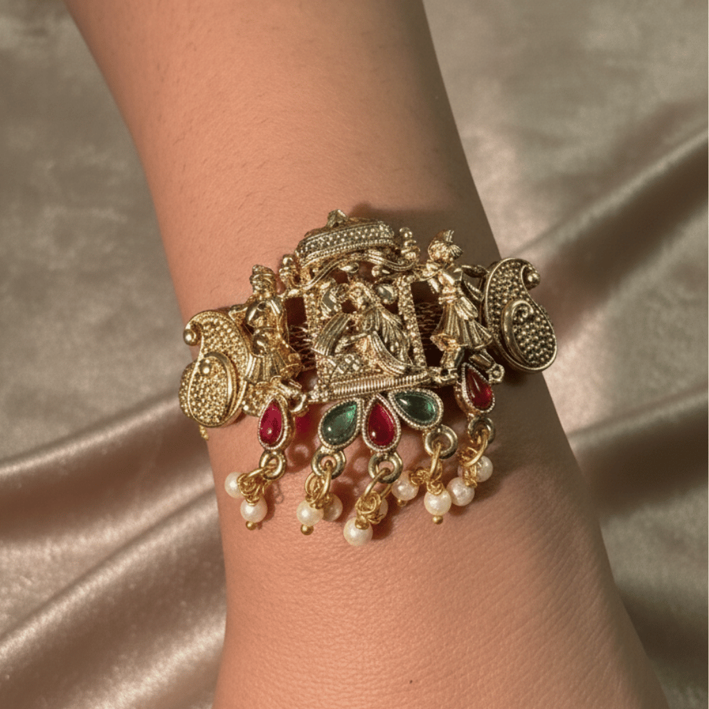 Goddess Antique Pearl Kada