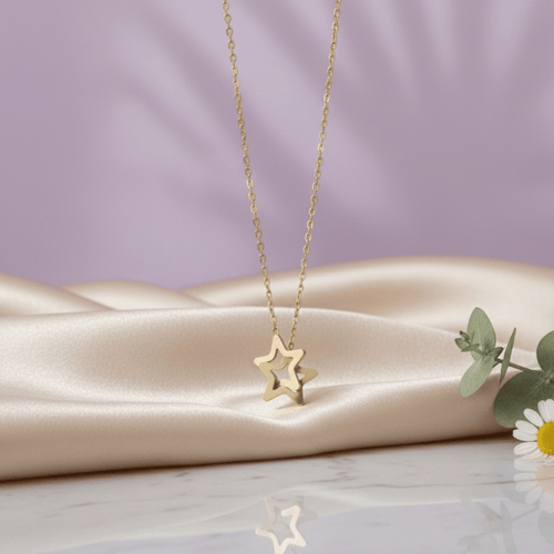 Interlocking Star Pendant Necklace