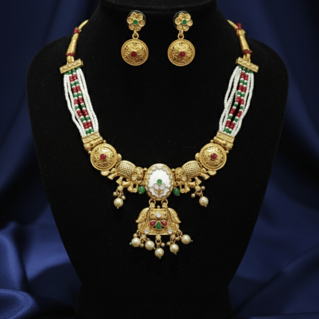 Royal Kundan Temple  Set