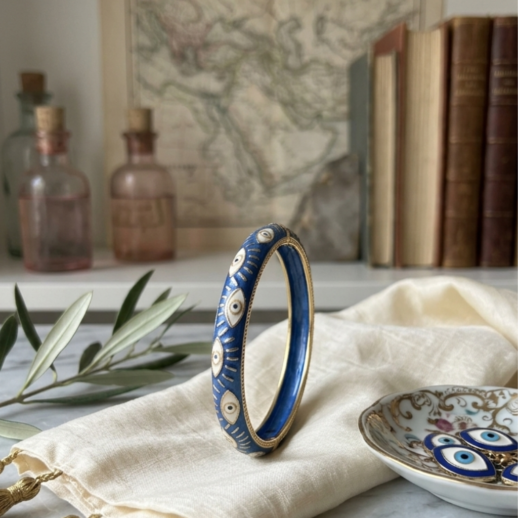 Evil Eye Enamel Kada Bracelets