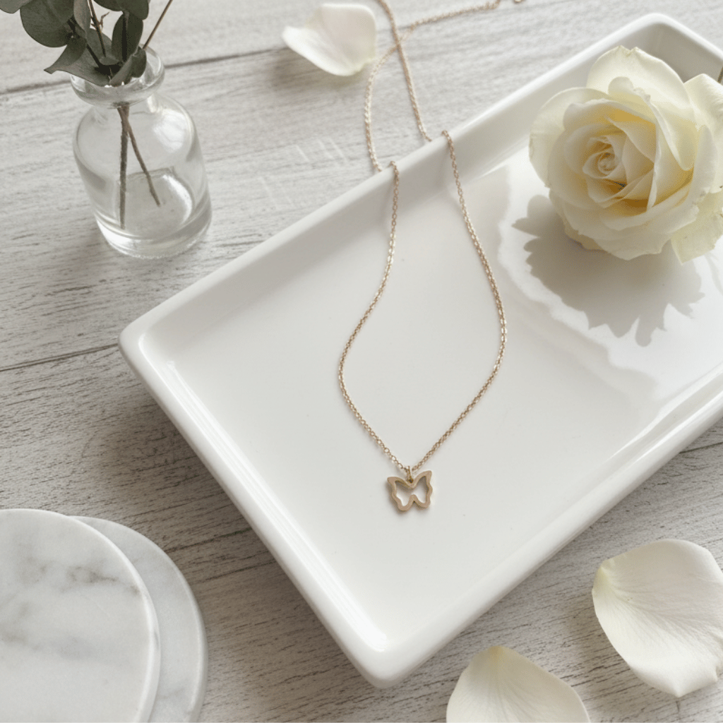 Delicate Butterfly Pendant Necklace