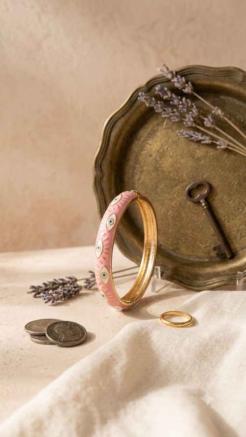 Evil Eye Enamel Kada Bracelets