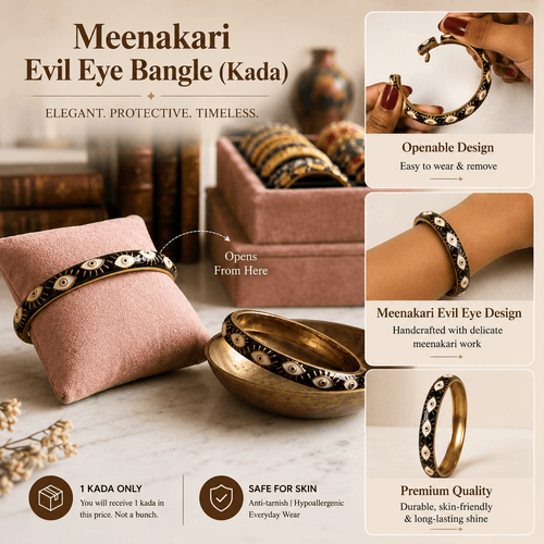 Evil Eye Enamel Kada Bracelets