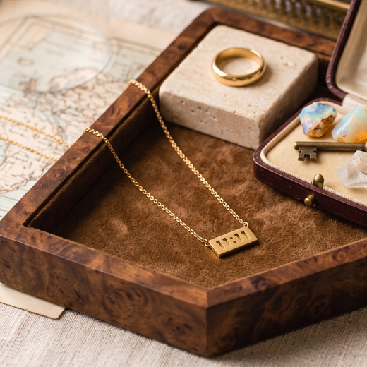 Antitarnish Gold 11:11 Pendant Necklace | Manifestation Lucky Number Jewelry for Women
