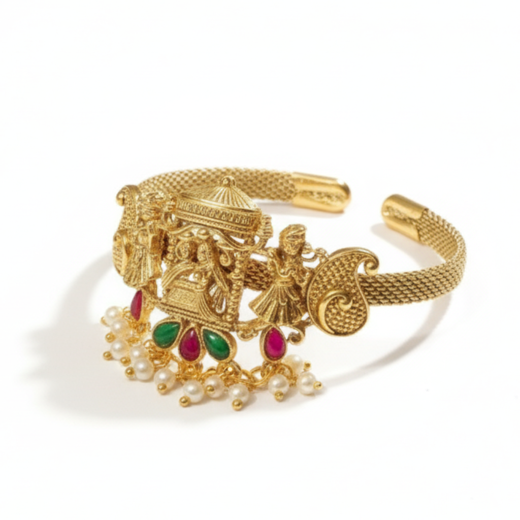 Goddess Antique Pearl Kada