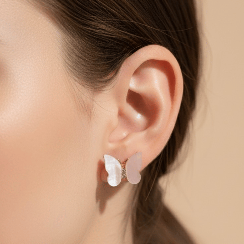 Pearl Butterfly Studs