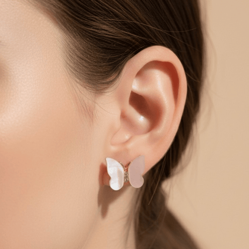 Pearl Butterfly Studs
