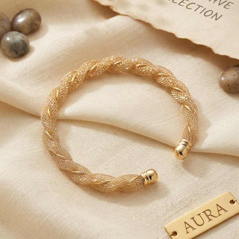 gold-toned_twisted_bangle_bracelet_1