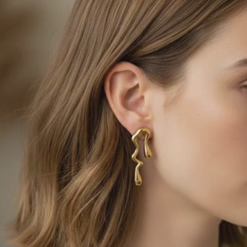 Abstract Drip Earrings